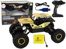 Auto RC s vysokými koly 1:18 s amortizátory černé zlaté
