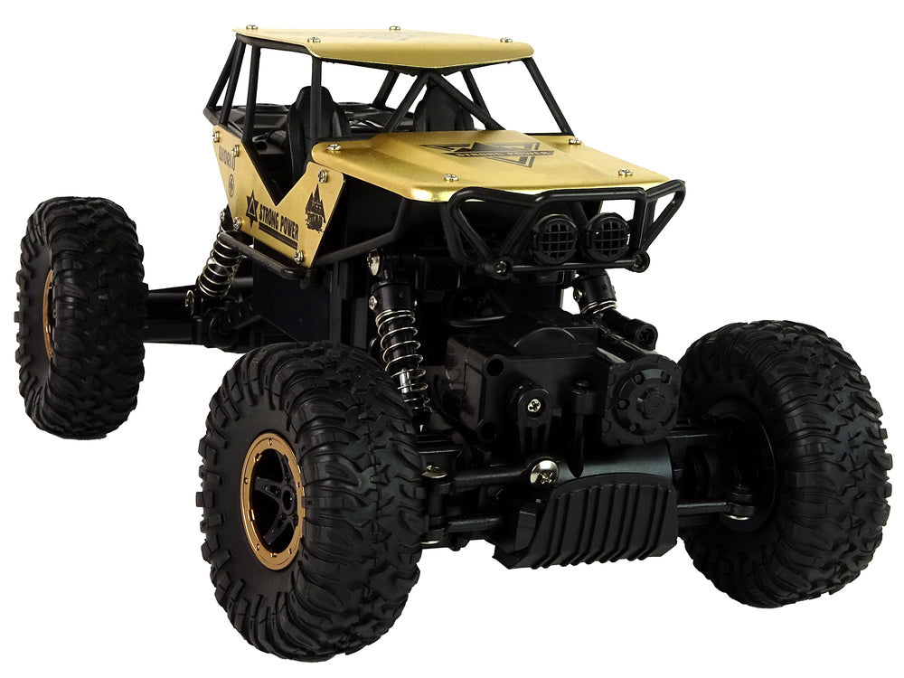 Auto RC s vysokými koly 1:18 s amortizátory černé zlaté