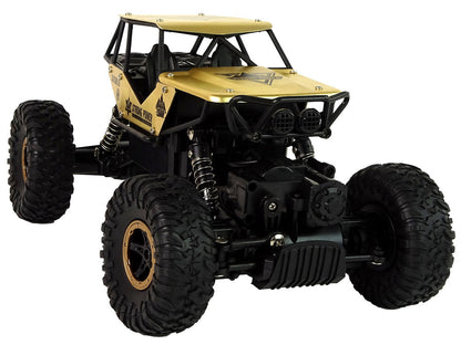 Auto RC s vysokými koly 1:18 s amortizátory černé zlaté