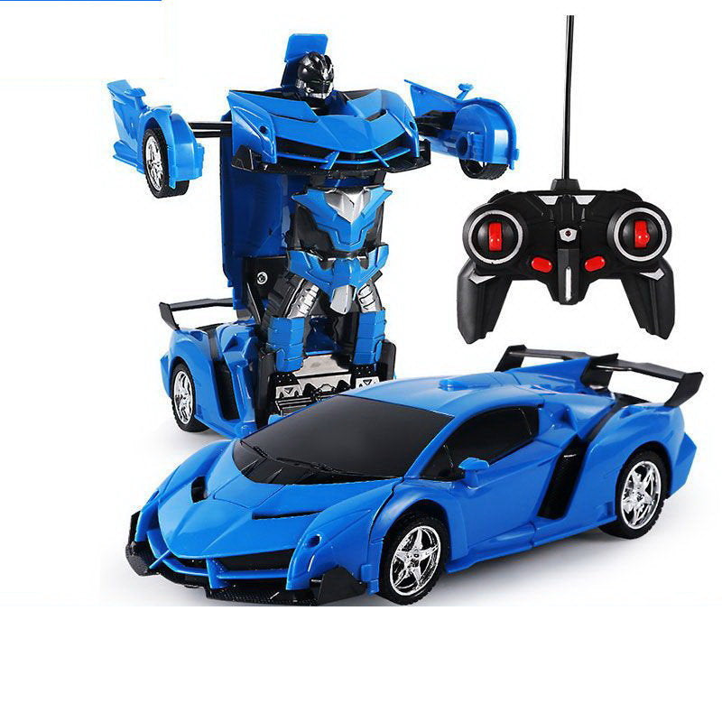Auto robot 2v1 na dálkové ovládání – se světly a zvuky | modrý