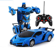 Auto robot 2v1 na dálkové ovládání – se světly a zvuky | modrý