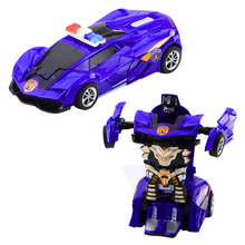 Auto robot 2v1 policejní sportovní vůz – mechanický pohon