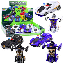 Auto robot 2v1 policejní sportovní vůz – mechanický pohon
