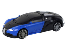 Auto robot 2v1 se světelnými efekty – Bugatti modrý