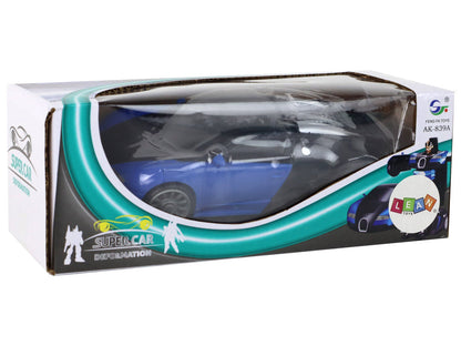 Auto robot 2v1 se světelnými efekty – Bugatti modrý