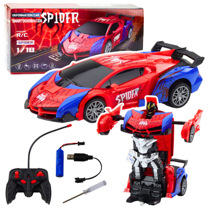 Auto robot pavouk na dálkové ovládání 2v1 se světly a zvuky