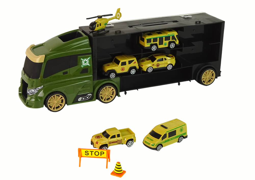 Auto s kufříkem – na auta a helikoptéru | zelená
