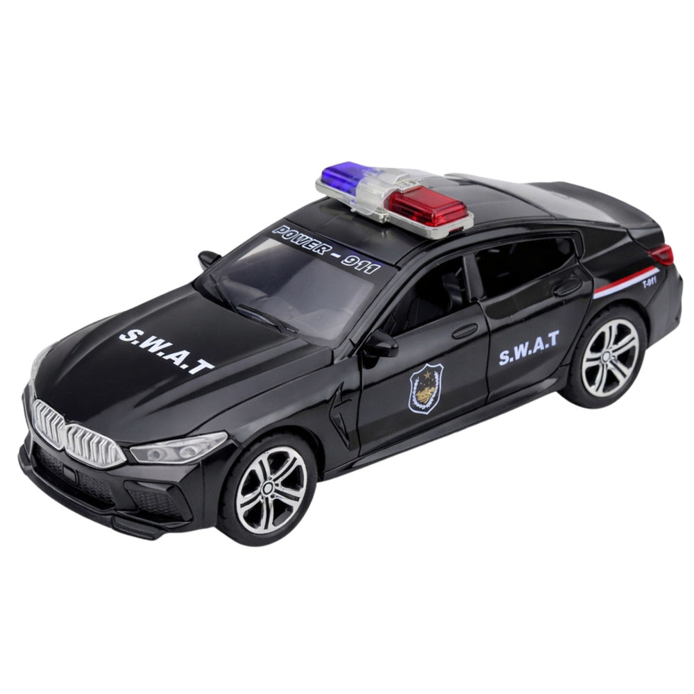 Auto speciální jednotky SWAT s otvíracími dveřmi a zvuky