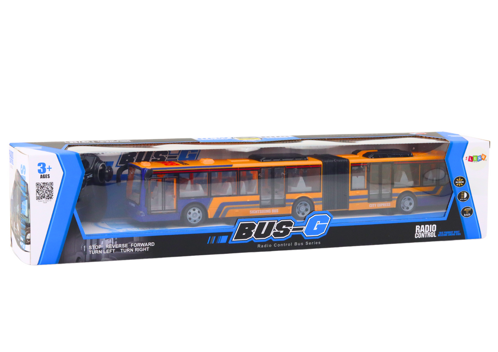 Autobus městský kloubový na dálkové ovládání RC oranžový