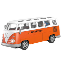 Autobus na dálkové ovládání RC se světly retro design 1:30