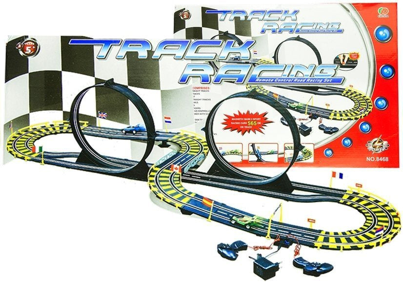 Autodráha s dvěma auty a smyčkami 565 cm – Track Racing