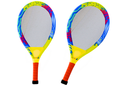 Badmintonová sada se svítícími raketami a košíčky 2 ks
