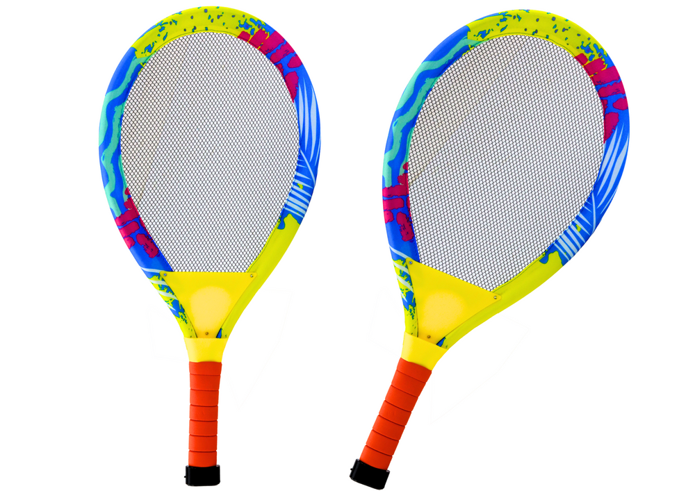 Badmintonová sada se svítícími raketami a košíčky 2 ks