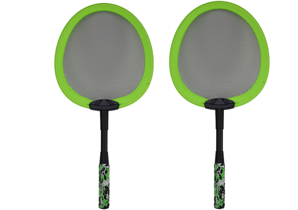 Badmintonové rakety s míčky pro děti – zelené
