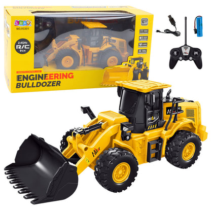 Bagr buldozer na dálkové ovládání RC 2.4G 9CH žlutý