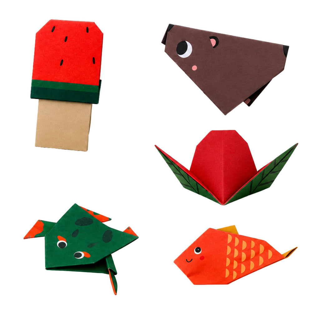 Barevný origami sešit pro děti se zvířátky a 30 listy