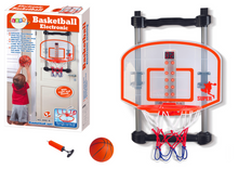 Basketbalový koš regulovatelný s míčem a pumpičkou na dveře