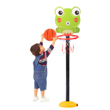 Basketbalový koš regulovatelný žába s pumpičkou zelený 110cm