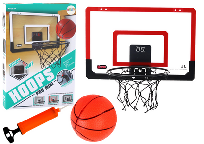 Basketbalový koš s elektronickým počítadlem bodů a zvuky