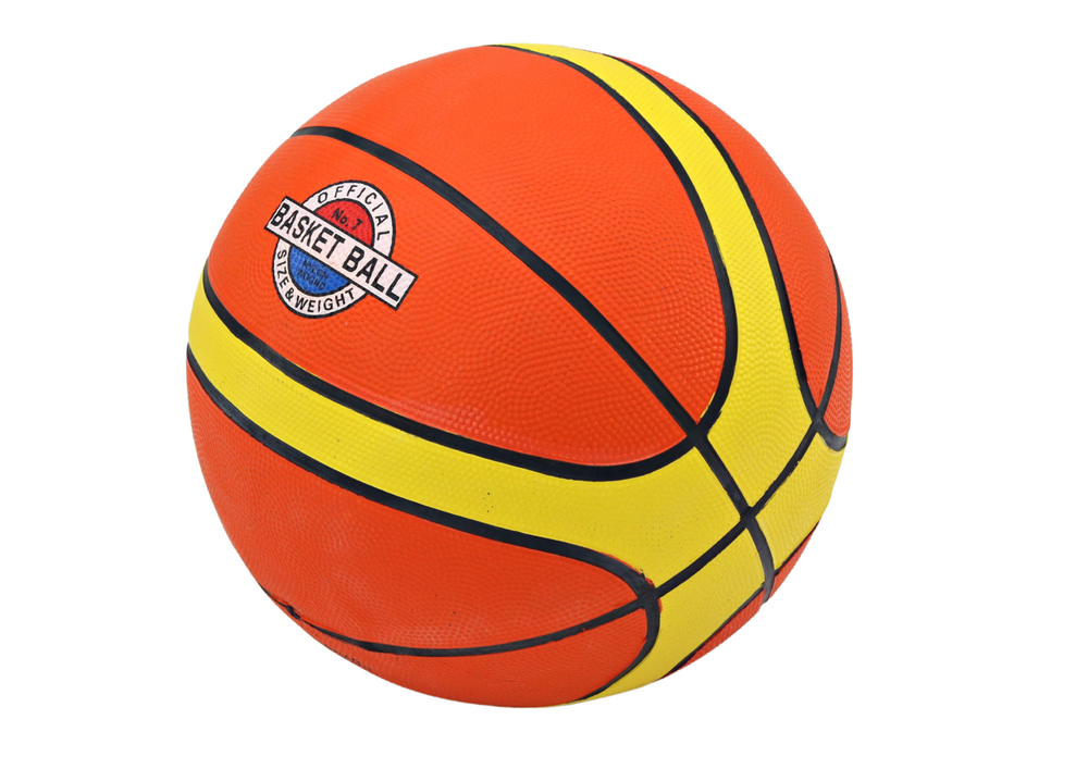 Basketbalový míč velikost 7 oranžovo-žlutý 7-9 lbs