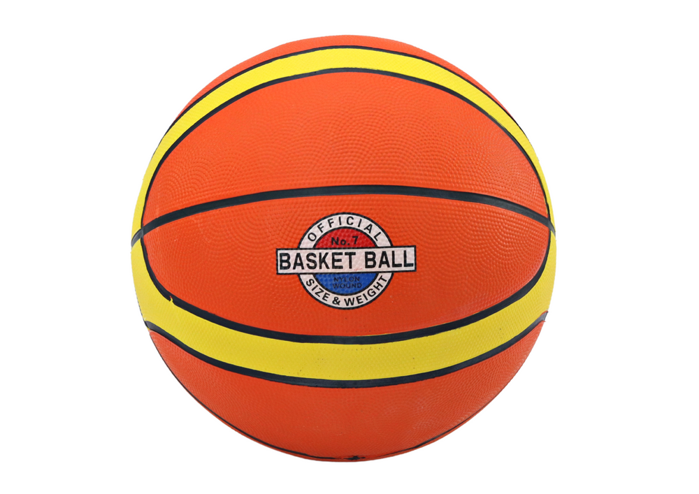 Basketbalový míč velikost 7 oranžovo-žlutý 7-9 lbs