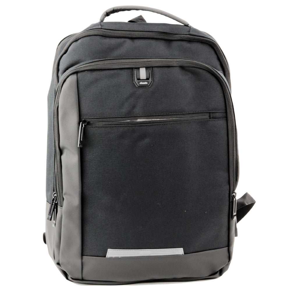 Batoh na laptop s USB portem a přihrádkami černý 16L 45cm