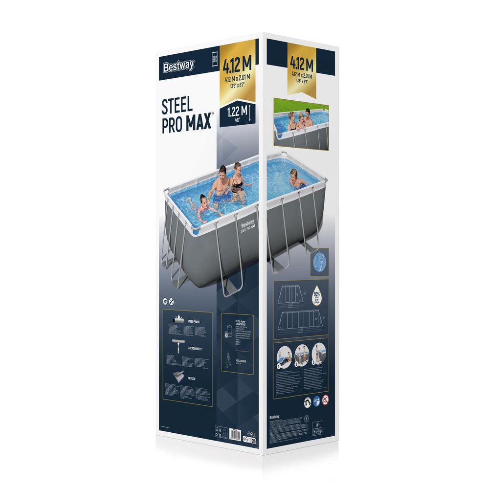 Bazén s konstrukcí 412x201x122 cm s pumpou a žebříkem – Bestway