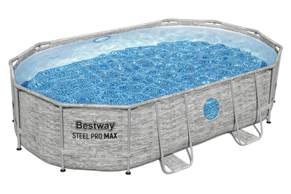 Bazén s konstrukcí 427 x 250 x 100 cm s okny a filtrací – Bestway