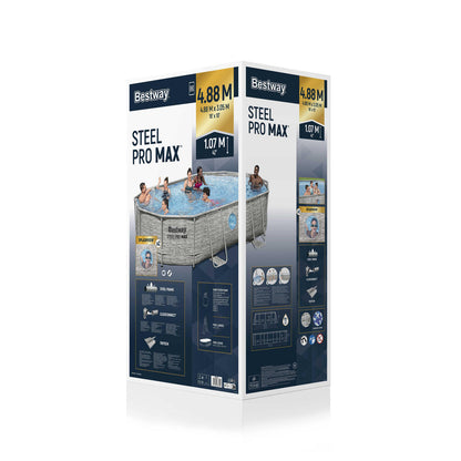 Bazén s konstrukcí 427 x 250 x 100 cm s okny a filtrací – Bestway
