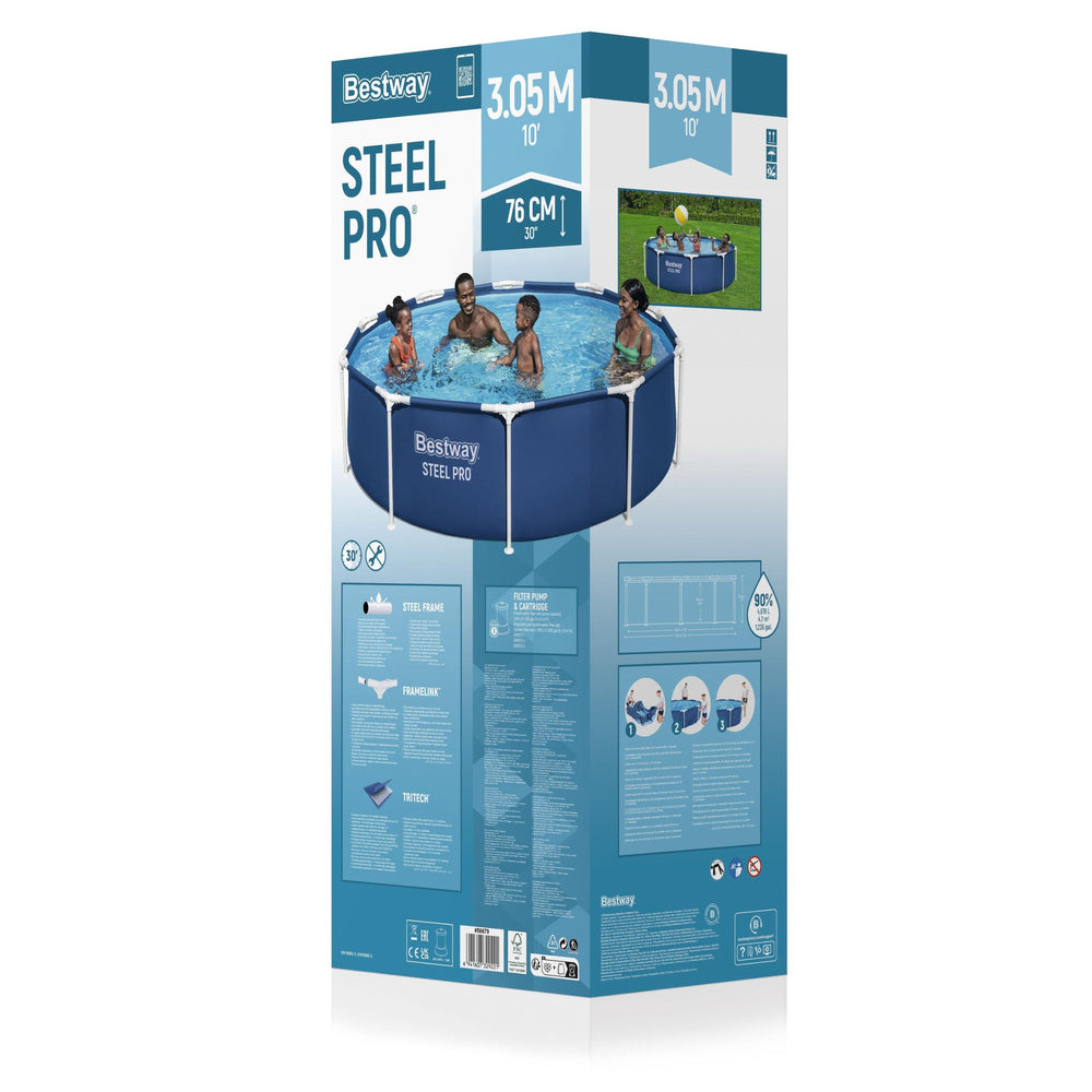 Bazén zahradní s pumpou modrý 305 cm x 76 cm – Bestway
