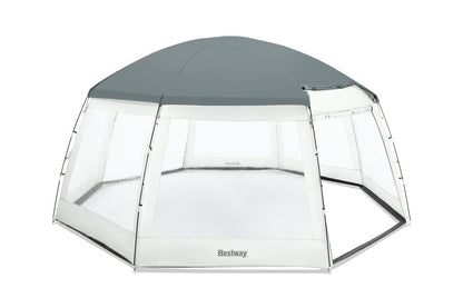 Bazénový stan altán 600x600x295 cm s okny a dveřmi – Bestway