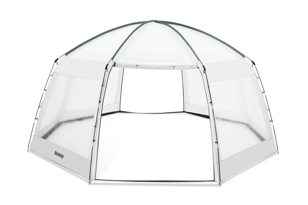 Bazénový stan altán 600x600x295 cm s okny a dveřmi – Bestway