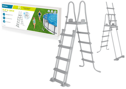 Bezpečný žebřík do bazénu 132 cm – Bestway
