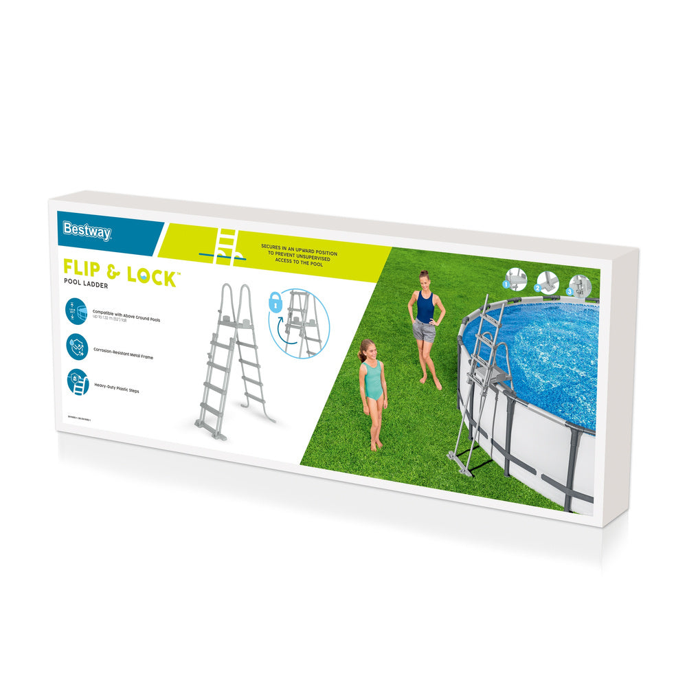 Bezpečný žebřík do bazénu 132 cm – Bestway