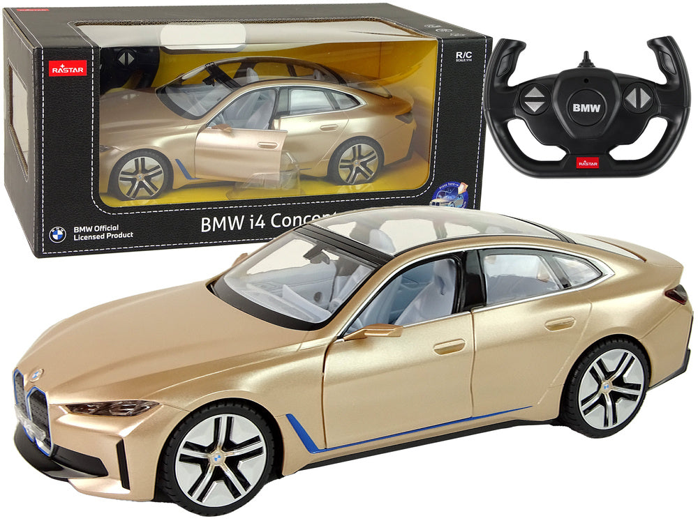 BMW i4 RC auto na dálkové ovládání zlaté 1:14 – Rastar