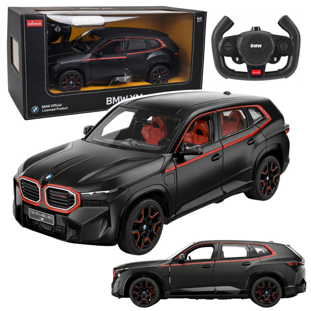 BMW XM auto na dálkové ovládání pro děti – Rastar černé 1:14