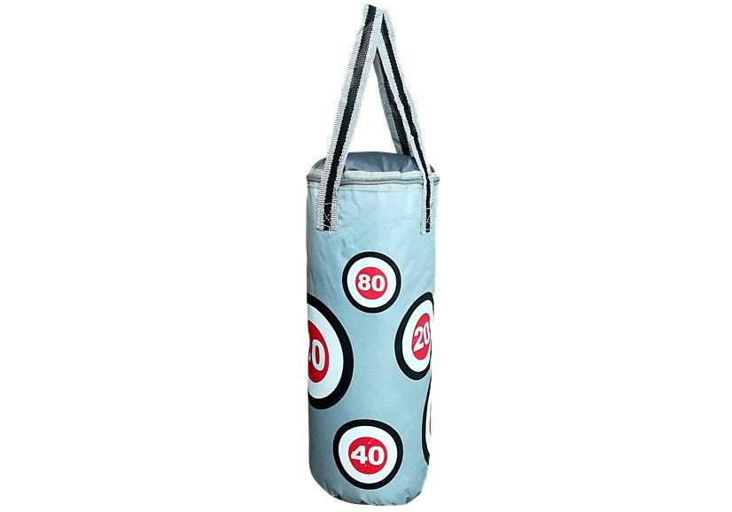 Boxerský set s pytlem a rukavicemi 57 x 18 cm stříbrno červený