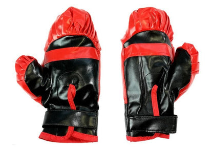 Boxerský set s pytlem a rukavicemi 69 cm stříbrno červený