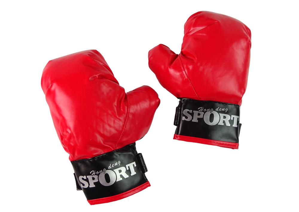 Boxerský set s pytlem a rukavicemi – bílo černo červený