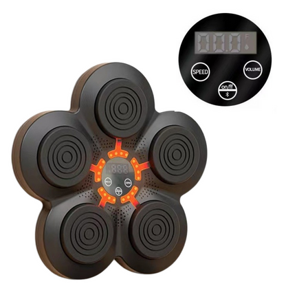 Boxovací trenažér na zeď s LED světly a Bluetooth hudbou