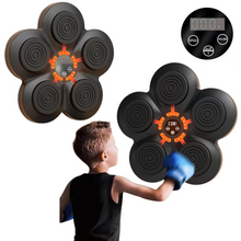 Boxovací trenažér na zeď s LED světly a Bluetooth hudbou