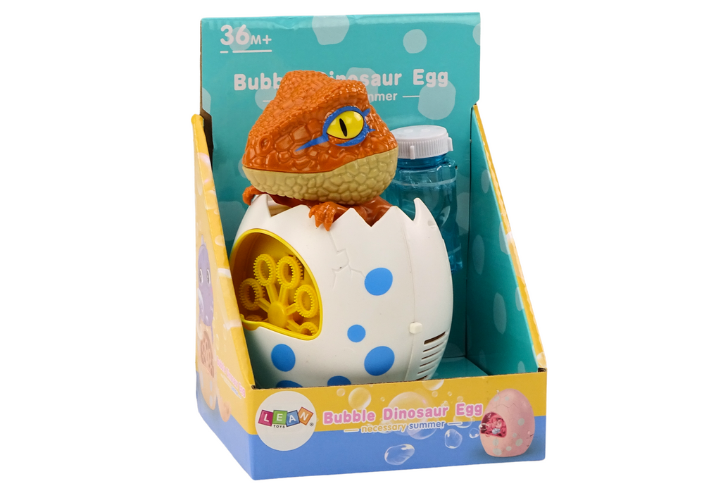 Bublifuk dinosaurus v vajíčku s mýdlovým roztokem hnědý