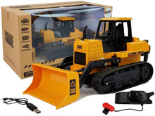 Buldozer na dálkové ovládání gesty ruky 2.4G pásové kola 1:28