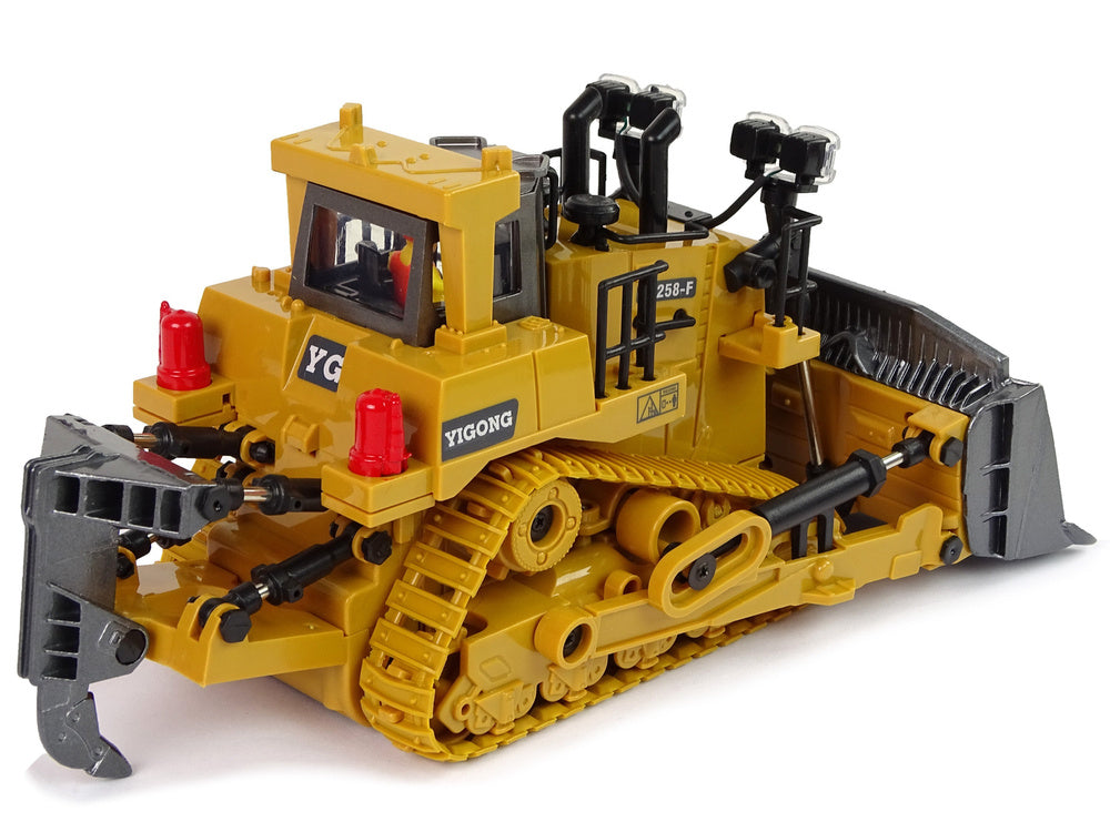 Buldozer na dálkové ovládání – pohyblivá radlice 2.4G žlutý