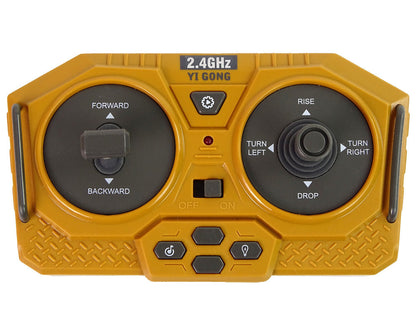 Buldozer na dálkové ovládání – pohyblivá radlice 2.4G žlutý
