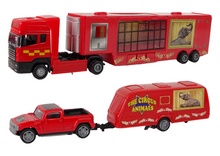 Cirkusový transportér zvířat – kamion pickup lev tygr