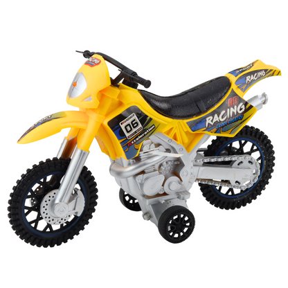 Crossový motocykl off road – se světly a zvuky | žlutý