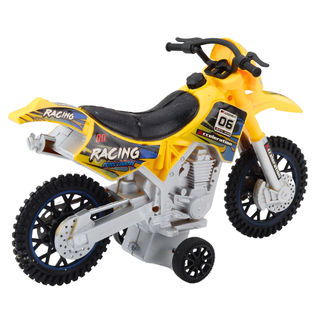 Crossový motocykl off road – se světly a zvuky | žlutý