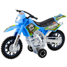Crossový motocykl pro děti – se světly a zvuky | modrý
