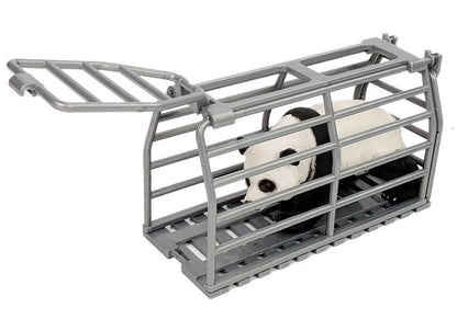 Čtyřkolka s přívěsem a figurkami panda a řidič zelená